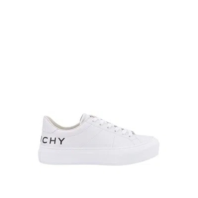 Givenchy City Sport Leather Sneakers Women In White