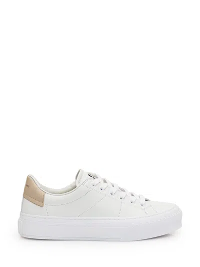 Givenchy City Sport Sneaker In White/beige