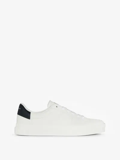 Givenchy City Sport Sneakers In Leather In White