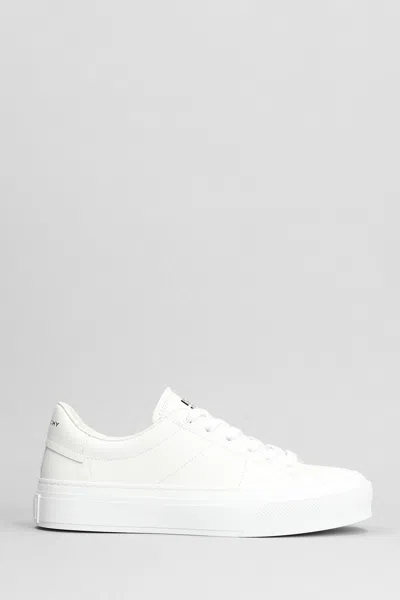 Givenchy City Sport Trainers In White Leather