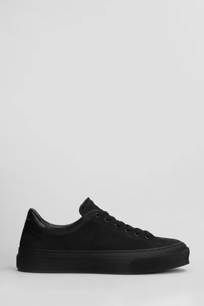 Givenchy City Sport Sneakers In Nubuck In Black