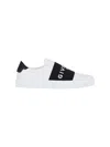 Givenchy Urban Street Sneakers In Leather With Elastic Band In White