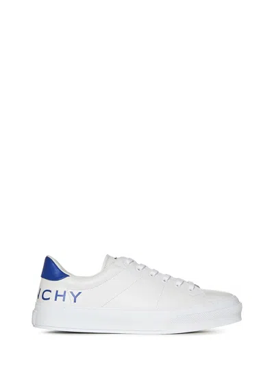 Givenchy City Sport 皮质运动鞋 In White Blue