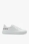 Givenchy City Sport Low-top Sneaker In Creamy White With Raffia Detailing In White