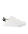 Givenchy Men Leather Sneakers With 4g Metal Logo In White