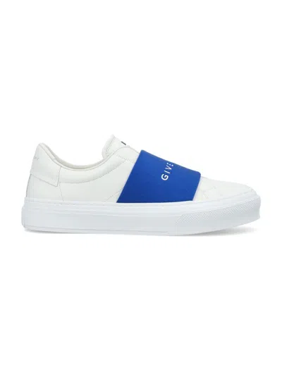 Givenchy City Sport Sneakers In White/blue