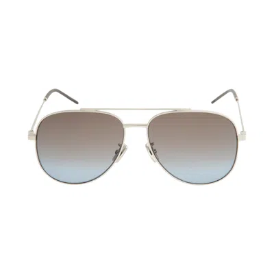 Pre-owned Givenchy City Sunglasses 'shiny Palladium/gradient Blue' | Silver | Men's Size 58