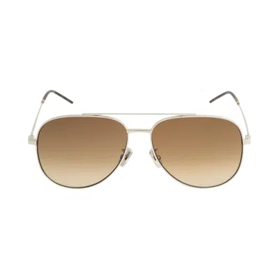 Pre-owned Givenchy City Sunglasses 'shiny Palladium/gradient Brown' | Silver | Men's Size 58