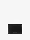 Givenchy Logo Embossed Flap Card Holder In 4g Motif Engraved Throughout The Surface