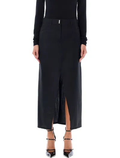 Givenchy Classic Black High-waist Long Skirt