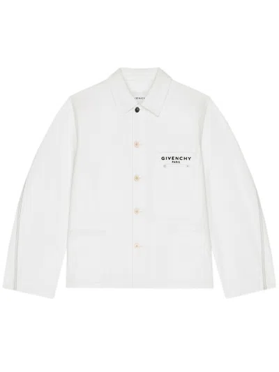 Givenchy Denim Cotton Jacket In White