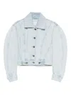Givenchy Classic Collar Button-front Jacket With Back-to-front Effect In Blue