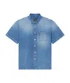 Givenchy Men Denim Shirt In Blue