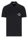 Givenchy Dark Blue Polo Shirt With Logo Embroidery Men In Black