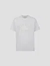 Givenchy Paris Logo Zigzag Stitching T-shirt In White