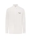Givenchy Classic Fit Shirt With Logo Print Clothing In White