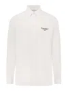 Givenchy Classic Fit Shirt With Logo Print Clothing In White