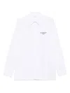 Givenchy Classic Fit Shirt With Logo Print Clothing In White