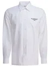 Givenchy Classic Fit Shirt With Logo Print Clothing In White