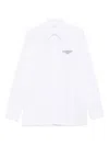 Givenchy Classic Fit Shirt With Logo Print Clothing In White