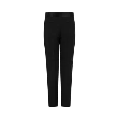 Pre-owned Givenchy Classic Fit Trousers With Satin Belt 'black' | Men's Size 48