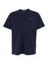 Givenchy Basic Cotton T-shirt With Mini Logo In Blue