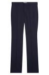 Givenchy Classic Fit Pinstripe Flat Front Wool Suit Pants In Blue