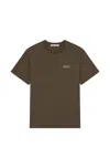 Givenchy Paris Gros Grain Cotton T-shirt In Brown