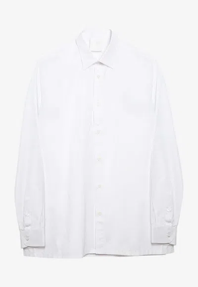 Givenchy 4g-motif Cotton Shirt In White
