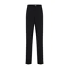 Givenchy Slim Fit Straight Leg Wool Trousers In Black