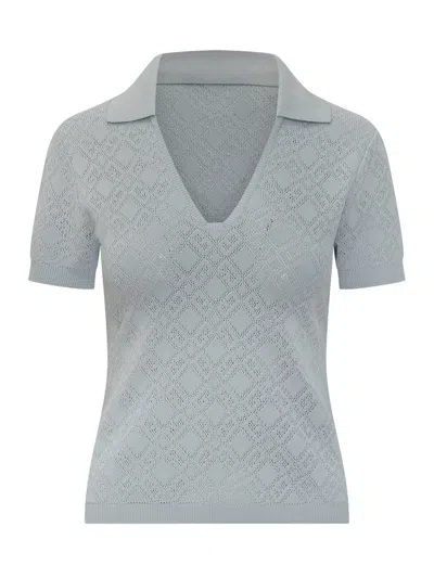Givenchy Classic Polo Shirt In Gray