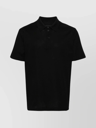 Givenchy Classic Polo Shirt With Straight Hem In Black