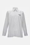 Givenchy Classic Fit Shirt With Logo Print Clothing In White