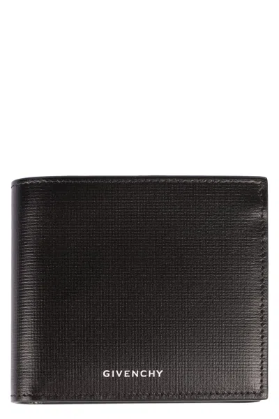 Givenchy Classique 4g Leather Flap-over Wallet In Black