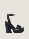 Givenchy Clog Platform Sandal In Blue