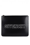 Givenchy Embossed-logo Leather Clutch