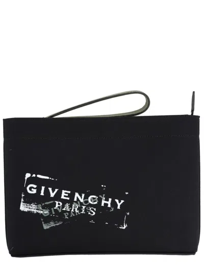 Givenchy Clutch Bag With Logo In Black