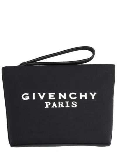 Givenchy Clutch Bag With Logo In Black