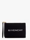 Givenchy Travel Pouch Clutch In Black Cotton In Black