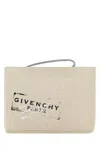 Givenchy Sand Canvas Clutch