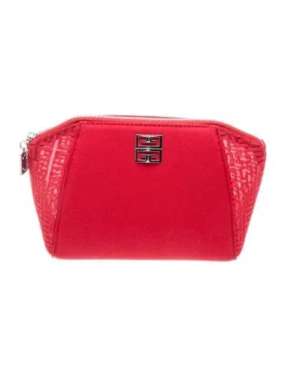 Pre-owned Givenchy Clutch In Red