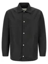 Givenchy Coach Jacket In Polyfaille Embroidered Paris In Black
