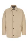 Givenchy Canvas Jacket Collared Design Back Yoke In Neutral