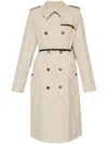 Givenchy Double-breasted Trench Coat In Beige
