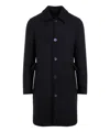 Givenchy Tailored Wool Blend Coat In Blue