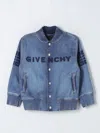 GIVENCHY COAT GIVENCHY KIDS COLOR BLUE,F49179009
