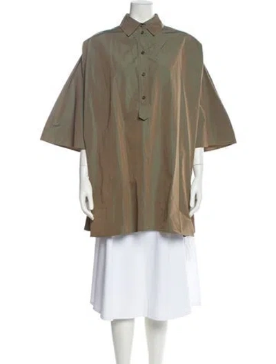 Pre-owned Givenchy Coat In Green