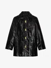 Givenchy Long-sleeved Coat In Black