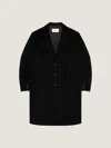 Givenchy Wool-blend Couture Seam Coat In Black