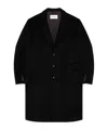Givenchy Wool-blend Couture Seam Coat In Black